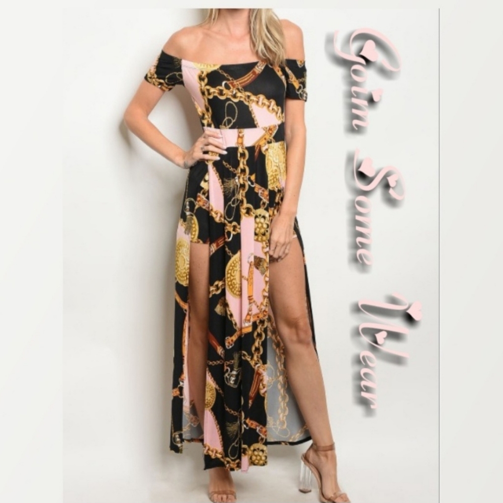 Sexy Chain. Print dress.